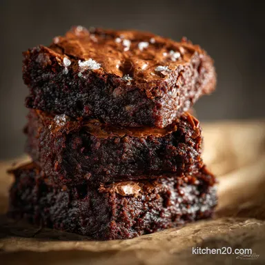 Brownies The Ultimate Fudgy CrinkleTop Recipe from Scratch Recipe Card