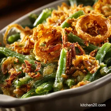 Green Bean Casserole: The Ultimate Recipe, From Scratch with Fresh Beans Recipe Card