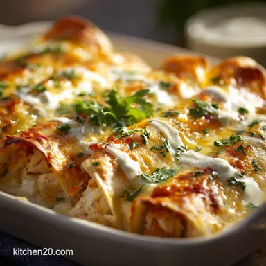 Sour Cream Chicken Enchiladas: The Ultimate Creamy Comfort Food Recipe Recipe Card