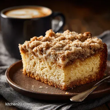 Coffee Cake: Ultimate Moist Sour Cream Streusel Recipe Recipe Card
