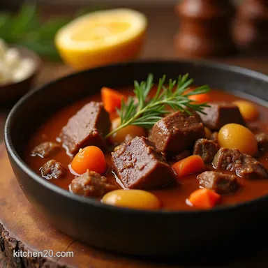 The Ultimate Winter Warmer Rich Classic Beef Stew Recipe Recipe Card