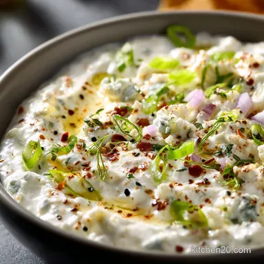 Keto Blue Cheese Dressing: The Ultra-Creamy, Low Carb Restaurant Dip Recipe Card