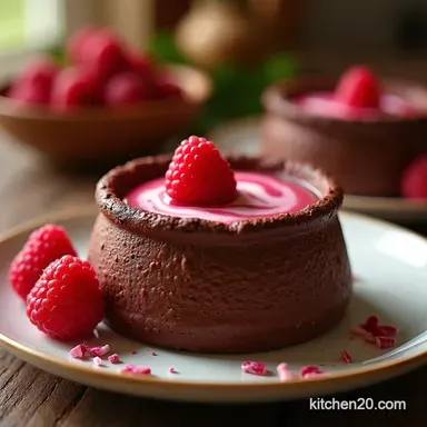 Easy Velvet Chocolate Pots de Cr&egrave;me for Valentines Day Desserts Recipe Card