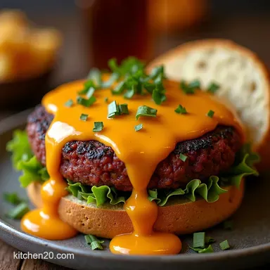 The Ultimate Creamy Burger with Tangy Diner Secret Sauce Recipe Card