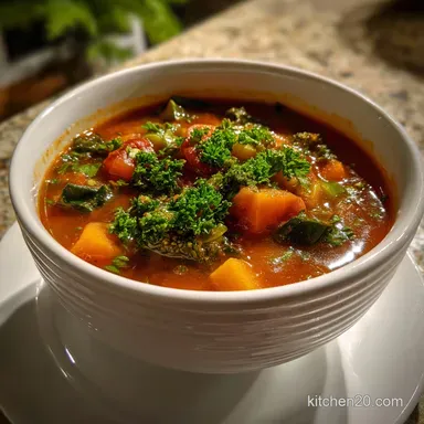 Creamy Vegetable Soup Recipe - Quick Easy Blend Recipe Card