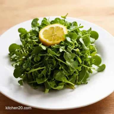 Peppery Watercress Salad with Lemon Vinaigrette Recipe Card