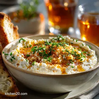 Ricotta Dip with Hot Honey UltraCreamy 15Minute Fall Party Dip Recipe Card