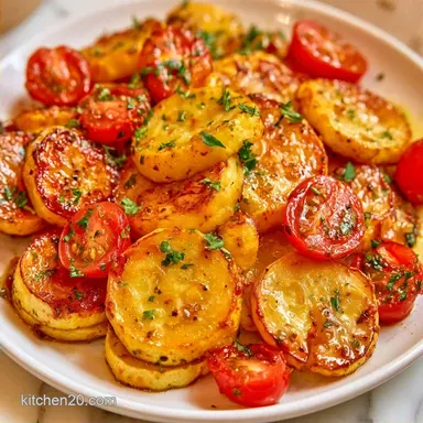 Yellow Squash with Tomatoes: Pan-Seared