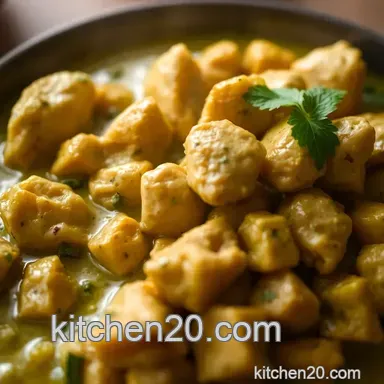 Easy & Zesty Green Curry Chicken: A Flavourful Thai Delight Recipe Card