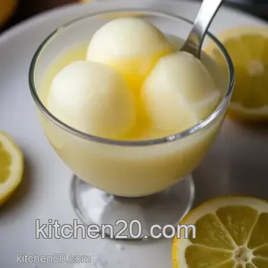 Easy & Zesty Lemon Sorbet Recipe: A Simple Refreshing Delight Recipe Card
