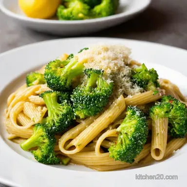 Lemony Broccoli Pasta My GoTo Quick Zesty Recipe Recipe Card
