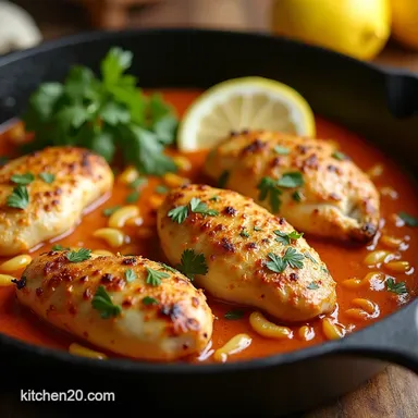This OnePan Lemon Chicken Is My GoTo Zesty Easy Recipe Card
