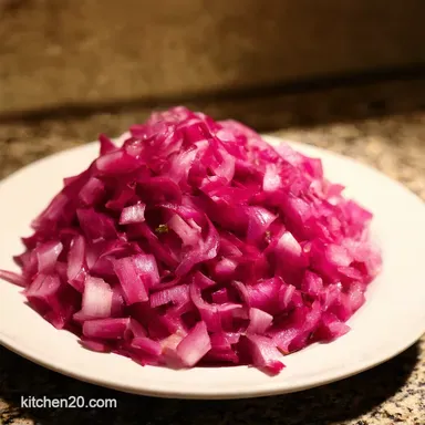 How To Make QuickPickled Red Zingy Onion Recipe Recipe Card