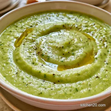 Creamy Zucchini and Summer Squash Soup Recipe Card