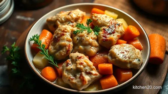 Classic French Chicken Fricassee with Creamy White Wine Sauce