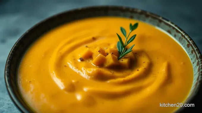 Creamy Butternut Squash Soup with a Touch of Spice