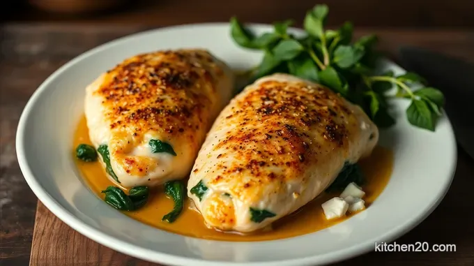 Creamy Spinach-Stuffed Chicken Breasts
