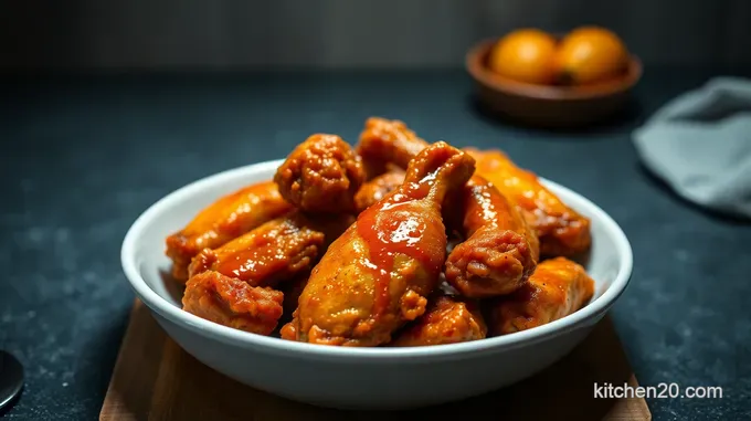 Crispy Baked Chicken Wings with Spicy Honey Glaze