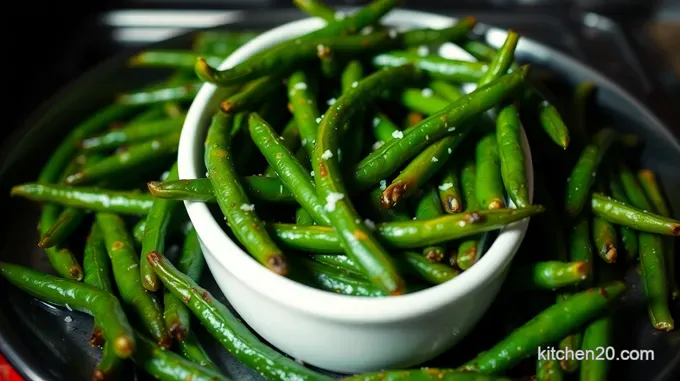 Perfectly Crispy Roasting Green Beans in Oven