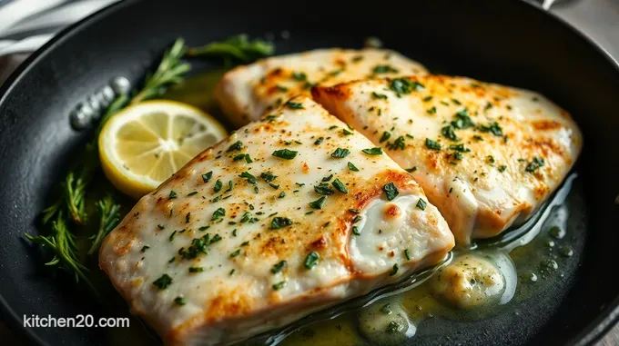 Perfectly Pan-Seared Swordfish with Lemon Herb Butter