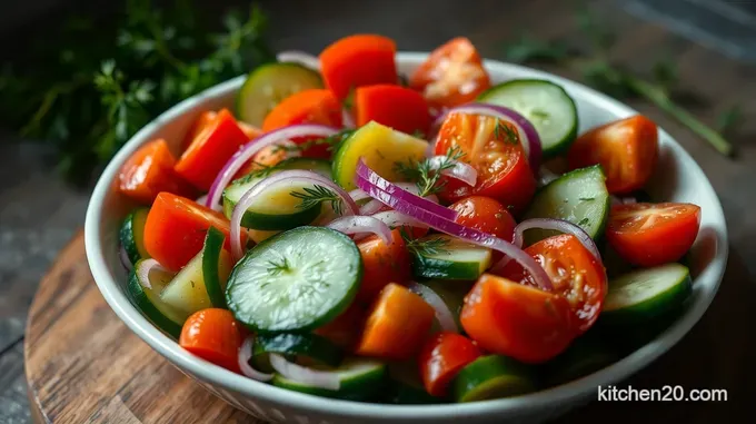 Refreshing Cucumber Salad with Tangy Dressing