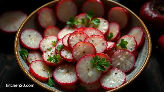 Roasted Radish and Herb Salad with Citrus Vinaigrette