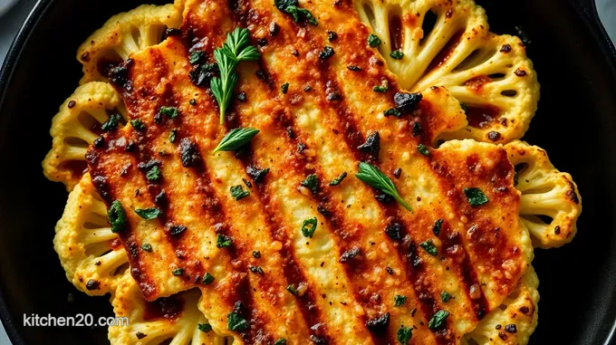Sizzling Grilled Cauliflower Steaks with Herb Marinade
