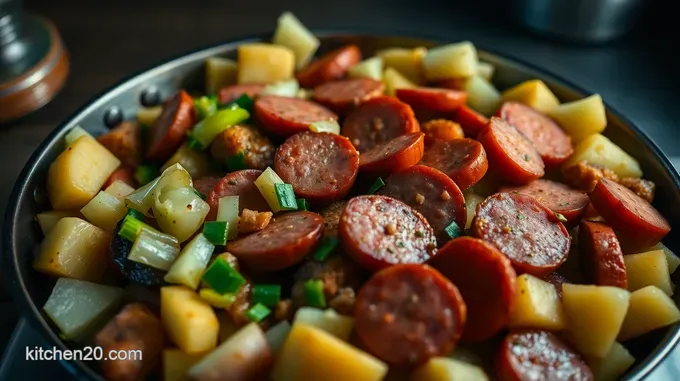 Sizzling Kielbasa & Cabbage Skillet: A One-Pan Wonder