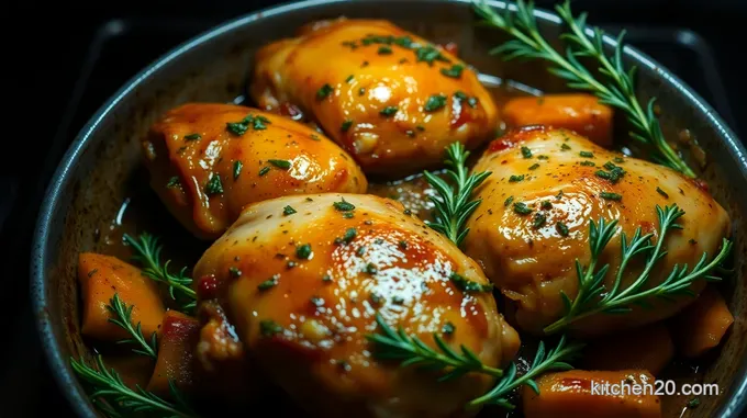 Succulent Oven-Roasted Chicken Thighs with Herb Garlic Crust