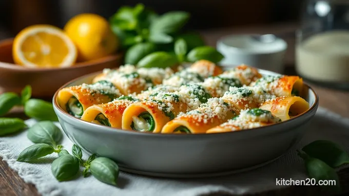 Super Simple Spinach and Ricotta Cannelloni