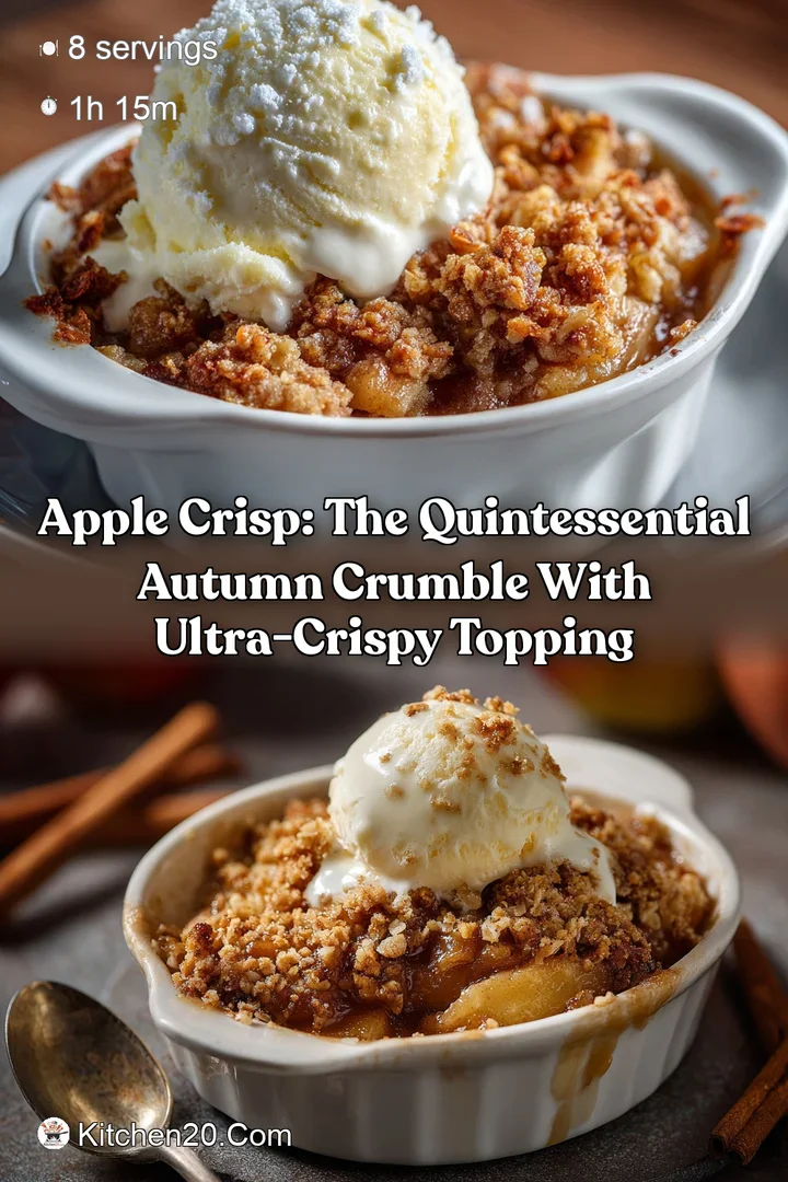 Apple Crisp: The Quintessential Autumn Crumble with Ultra-Crispy Topping