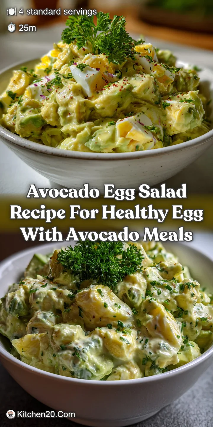 Avocado Egg Salad Recipe for Healthy Egg With Avocado Meals