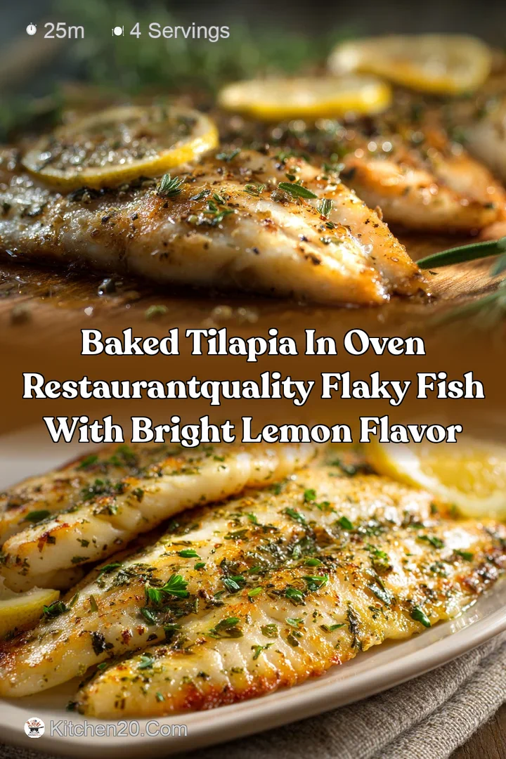 Baked Tilapia in Oven RestaurantQuality Flaky Fish with Bright Lemon Flavor