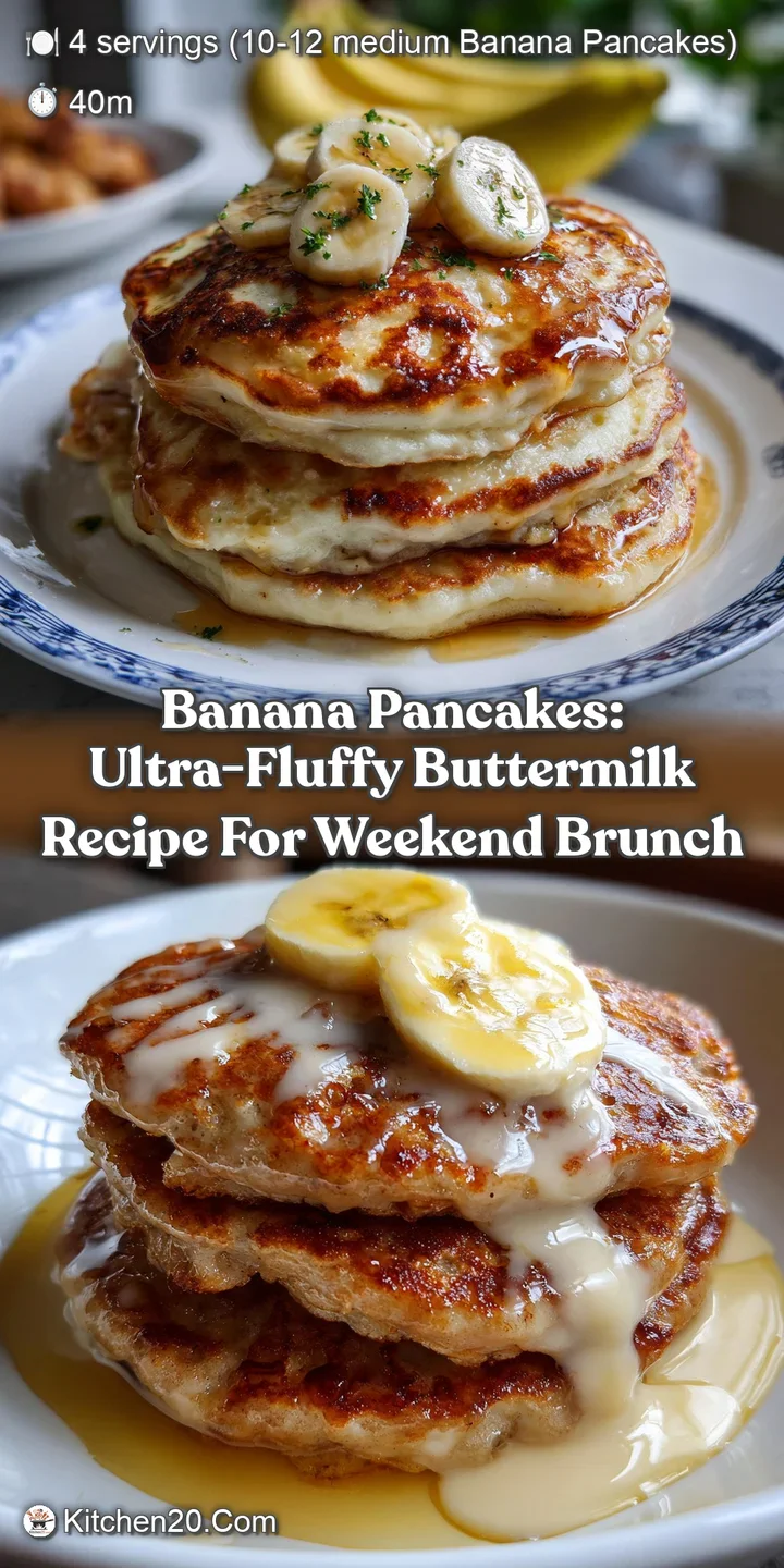 Banana Pancakes: Ultra-Fluffy Buttermilk Recipe for Weekend Brunch