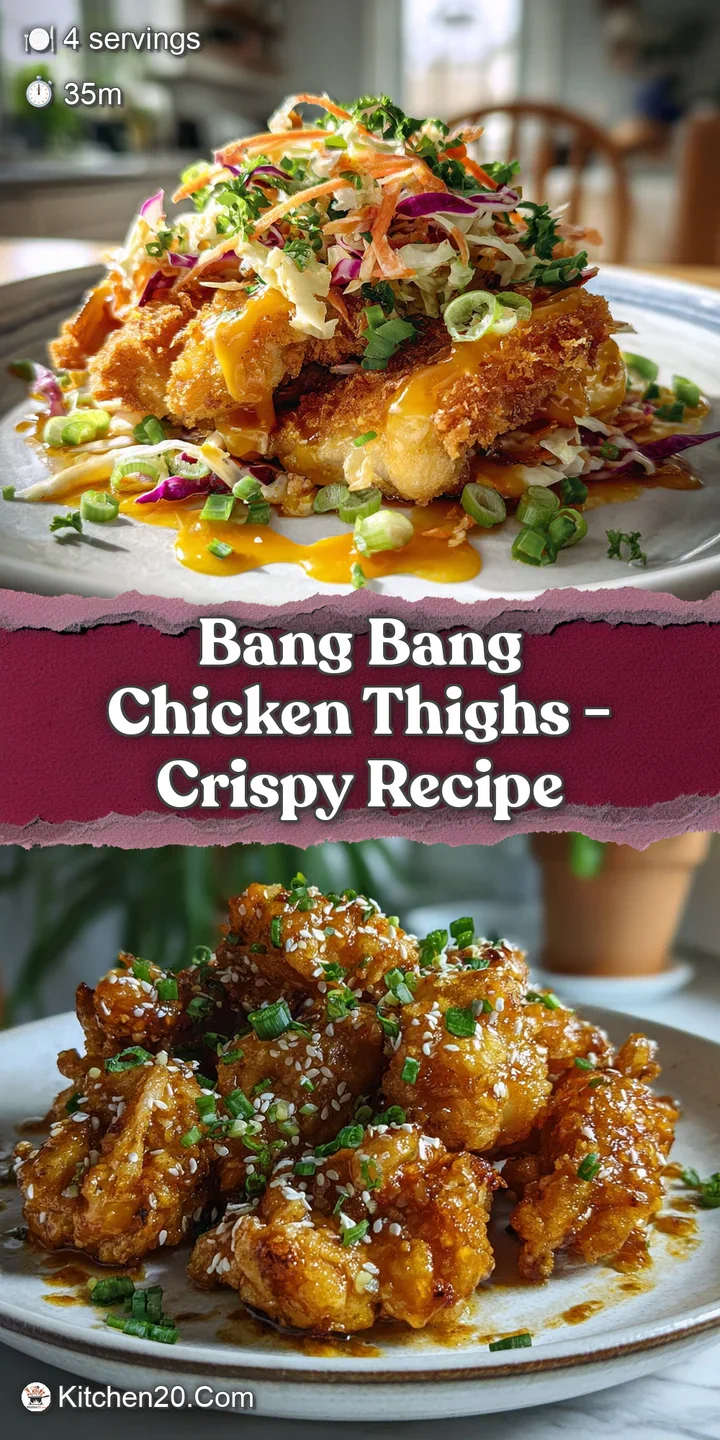Close-up shows glistening, crispy chicken pieces coated in creamy, spicy sauce. Texture and tempting colors pop from the i...
