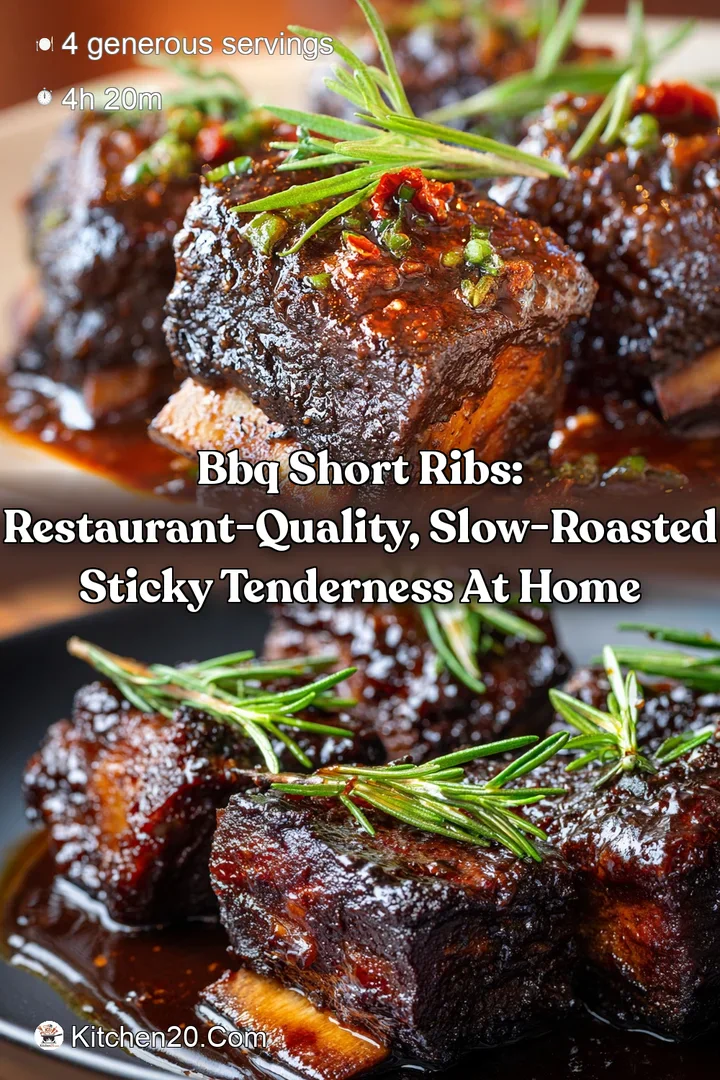 BBQ Short Ribs: Restaurant-Quality Slow-Roasted Sticky Tenderness at Home