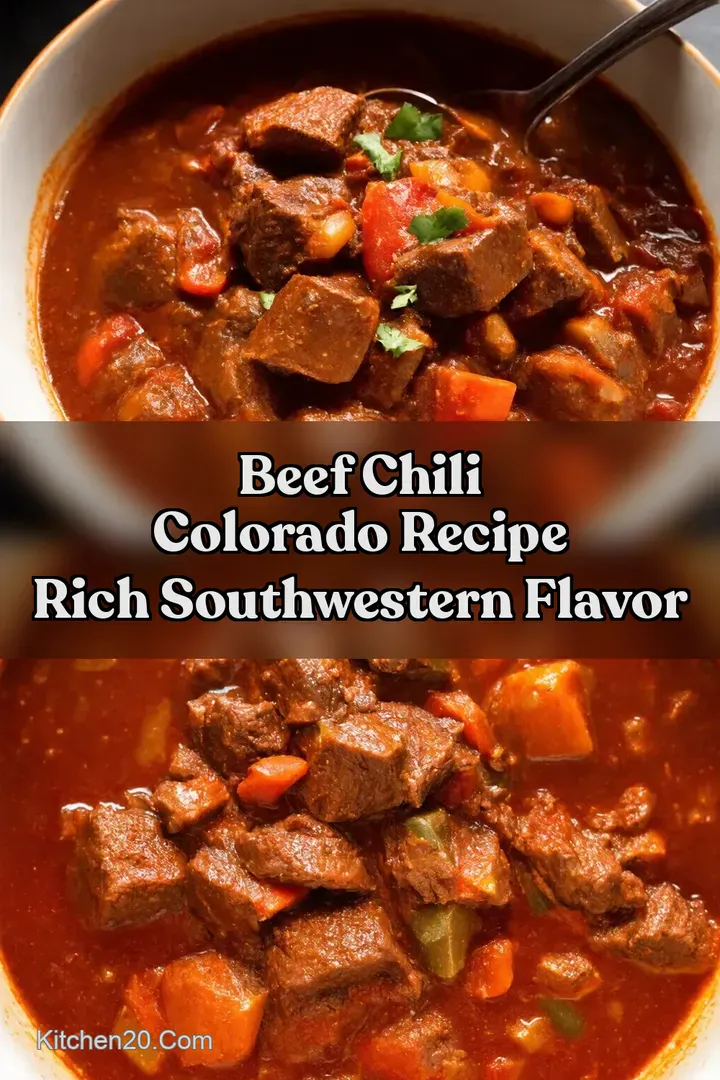 Beef Chili Colorado Recipe Rich Southwestern Flavor : PIN FOR LATER Beef Chili Colorado Recipe Rich Southwestern Flavor