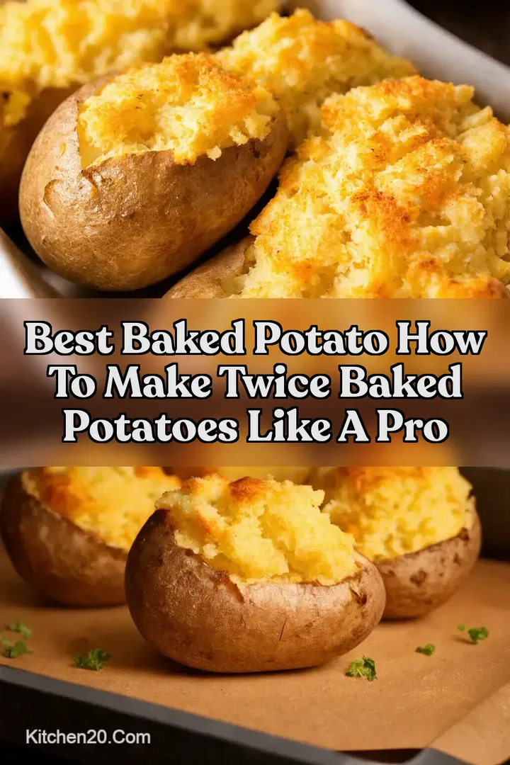 Best Baked Potato How To Make Twice Baked Potatoes Like A Pro : PIN FOR LATER Best Baked Potato How To Make Twice Baked Potatoes Like A Pro