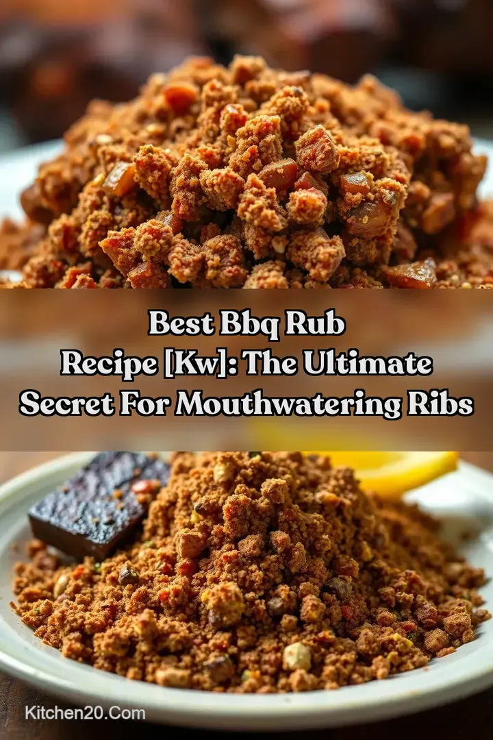 Best BBQ Rub Recipe [kw]: The Ultimate Secret for Mouthwatering Ribs