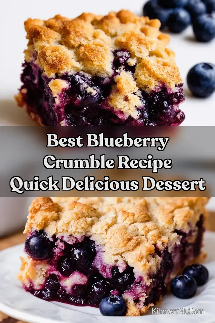 Best Blueberry Crumble Recipe Quick Delicious Dessert