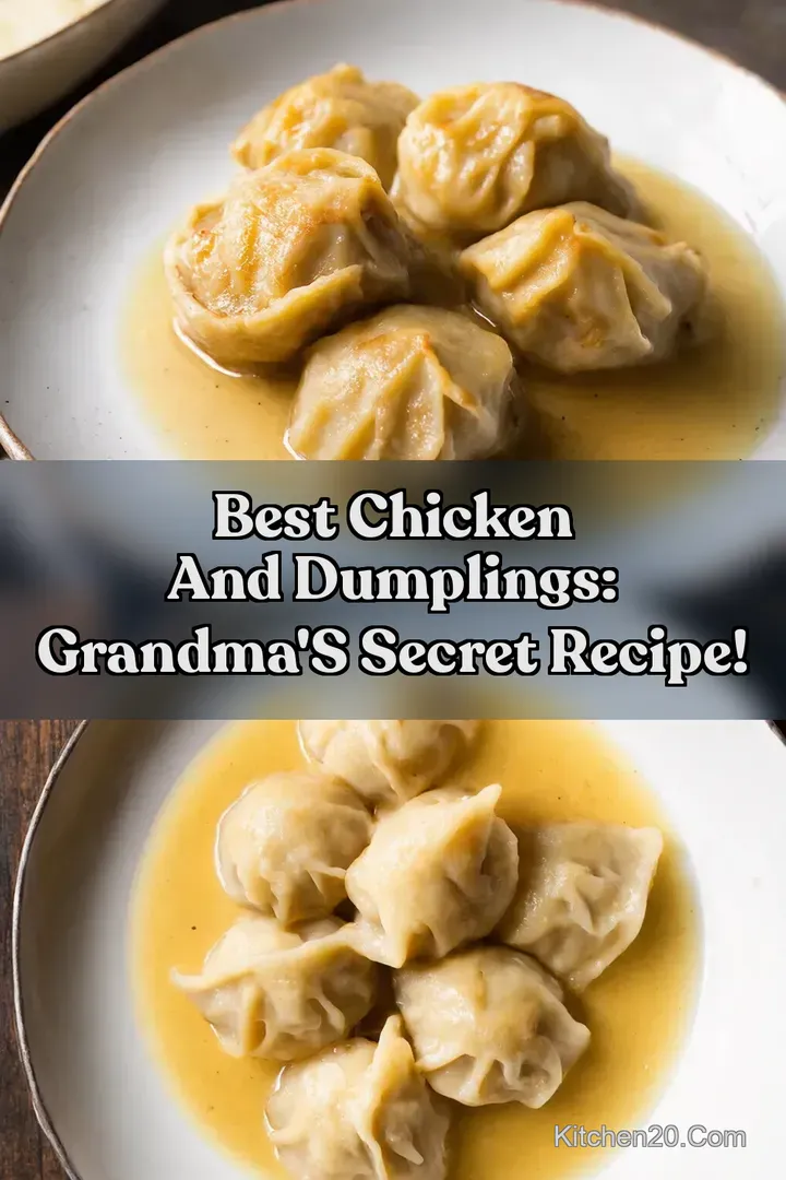 Best Chicken and Dumplings: Grandma s Secret Recipe!
