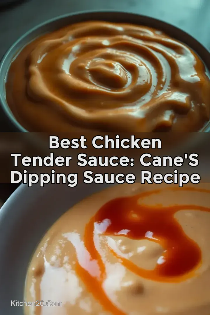 Best Chicken Tender Sauce: Cane s Dipping Sauce Recipe