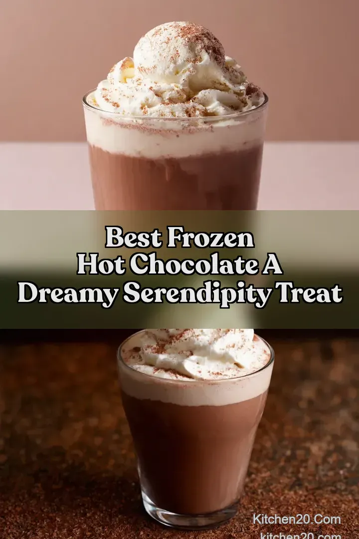 Best Frozen Hot Chocolate A Dreamy Serendipity Treat