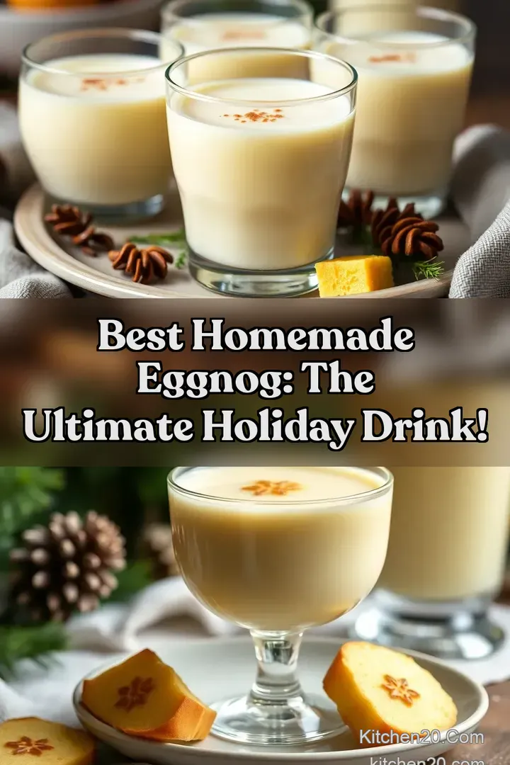 Best Homemade Eggnog: The Ultimate Holiday Drink! : PIN FOR LATER Best Homemade Eggnog: The Ultimate Holiday Drink!