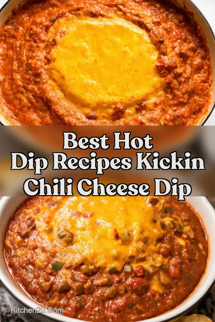 Best Hot Dip Recipes Kickin Chili Cheese Dip : PIN FOR LATER Best Hot Dip Recipes Kickin Chili Cheese Dip