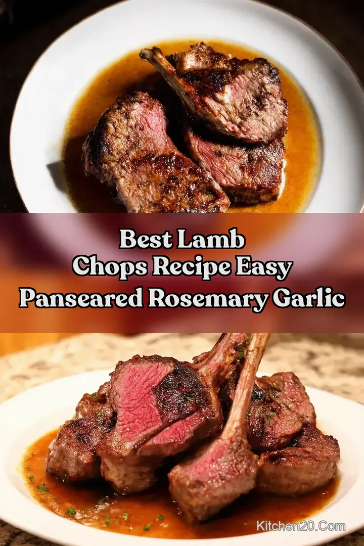 Best Lamb Chops Recipe Easy PanSeared Rosemary Garlic : PIN FOR LATER Best Lamb Chops Recipe Easy PanSeared Rosemary Garlic