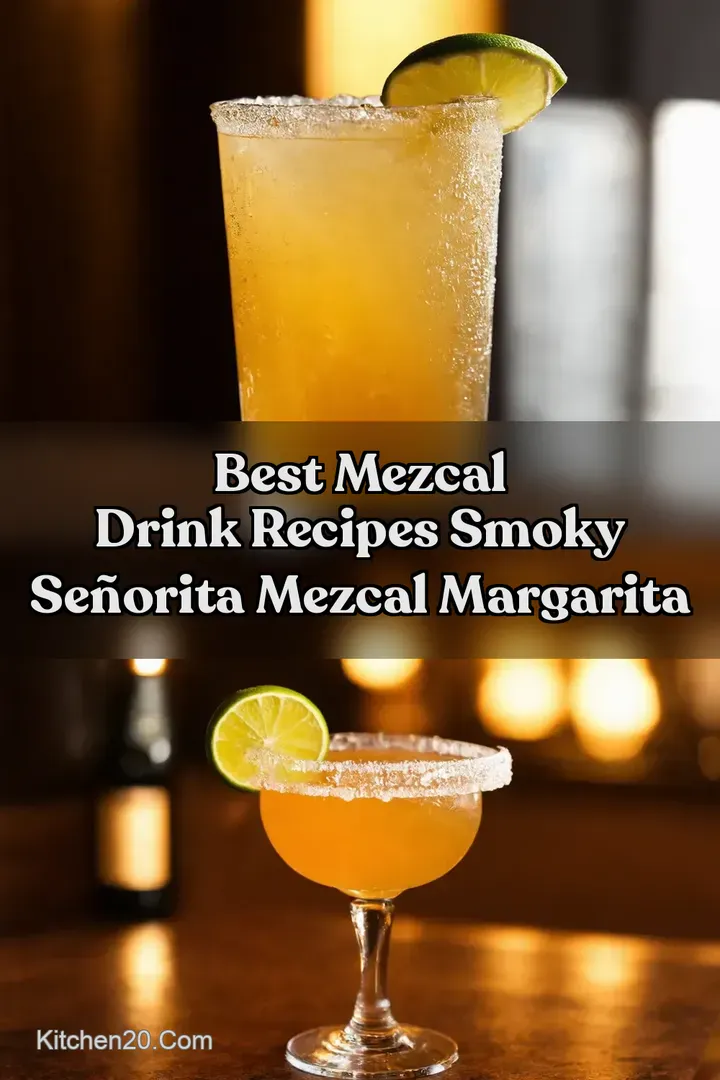 Best Mezcal Drink Recipes Smoky Se&ntilde;orita Mezcal Margarita