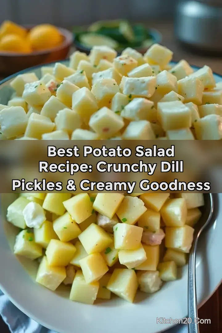 Best Potato Salad Recipe: Crunchy Dill Pickles & Creamy Goodness