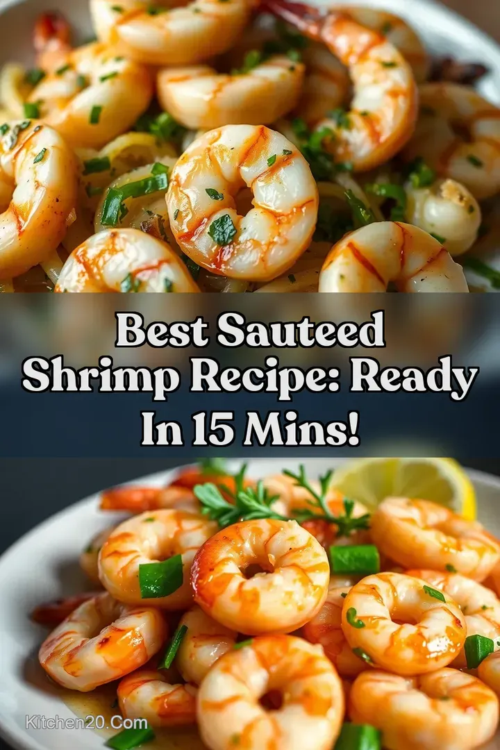 Best Sauteed Shrimp Recipe: Ready in 15 Mins! : PIN FOR LATER Best Sauteed Shrimp Recipe: Ready in 15 Mins!