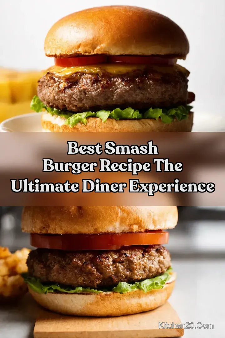 Best Smash Burger Recipe The Ultimate Diner Experience : PIN FOR LATER Best Smash Burger Recipe The Ultimate Diner Experience